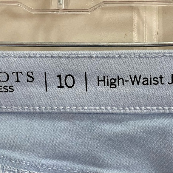 Talbots cropped high waist jeggings Sz10 in blue - Picture 3 of 4